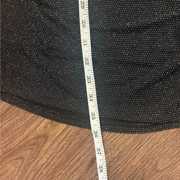 NWT Size 6 Elegant Black Wrap Dress! Beautiful! A glitter stunner! - Picture 10 of 11